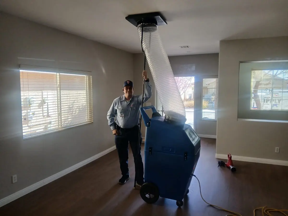 Professional Dryer Vent Cleaning work inside a Bryan home